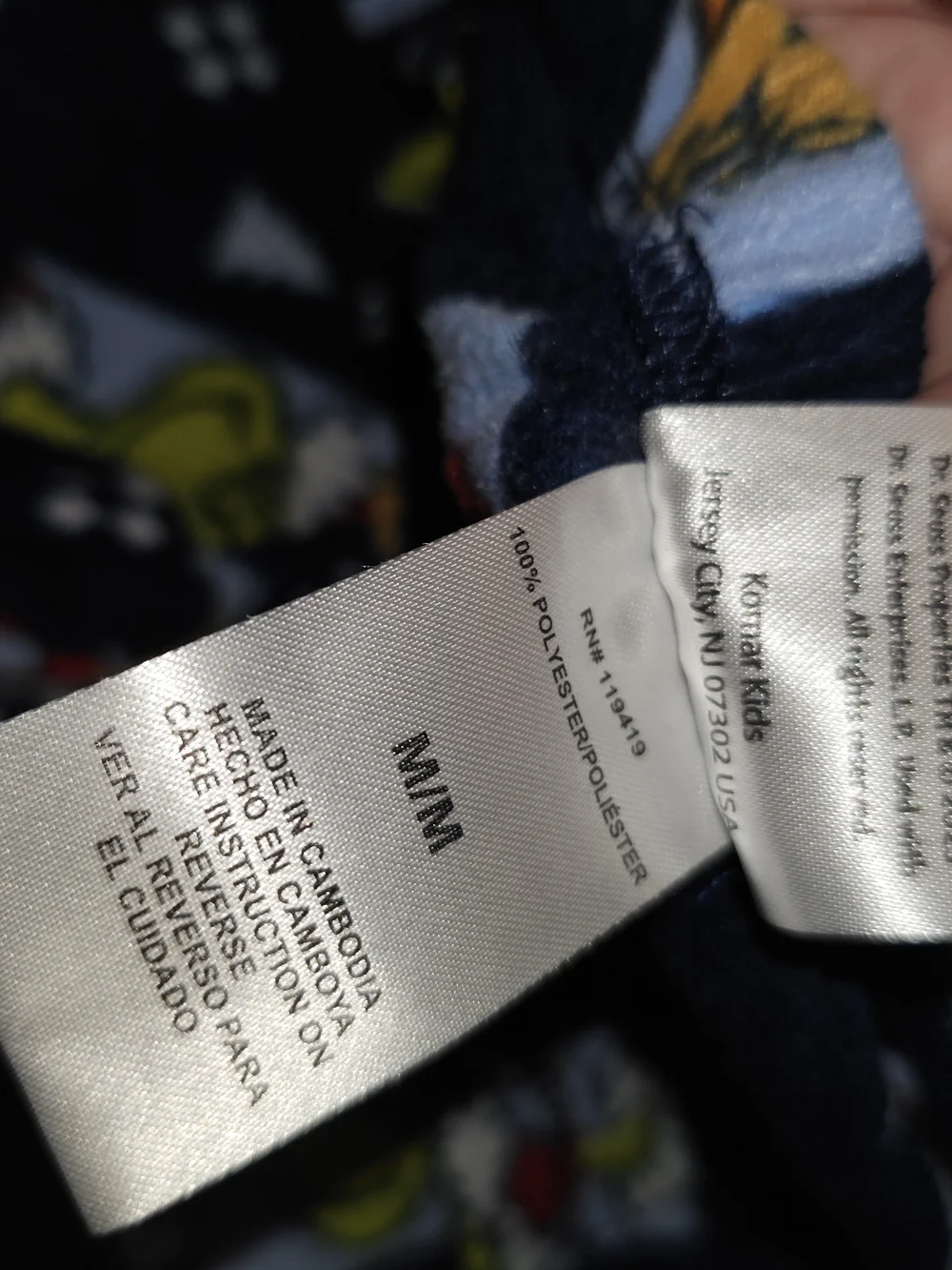 Komar Kids 'Big' Kids Navy Grinch Print Holiday Pajama Pants